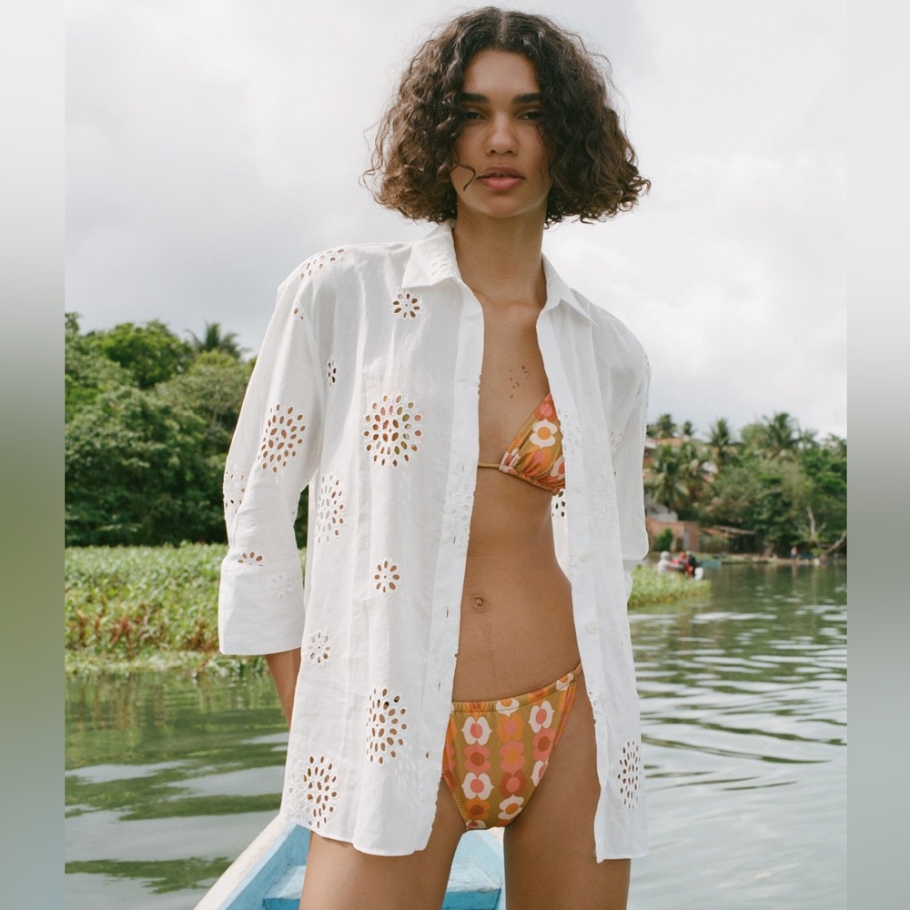 ZARA 70s Floral Bikini Set – Size Small – NWOT